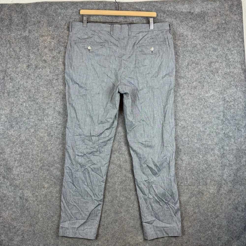 J Crew Pants Mens 36x30 Gray Ludlow Slim Fit Chinos Somelos Cotton Trousers - Picture 2 of 11